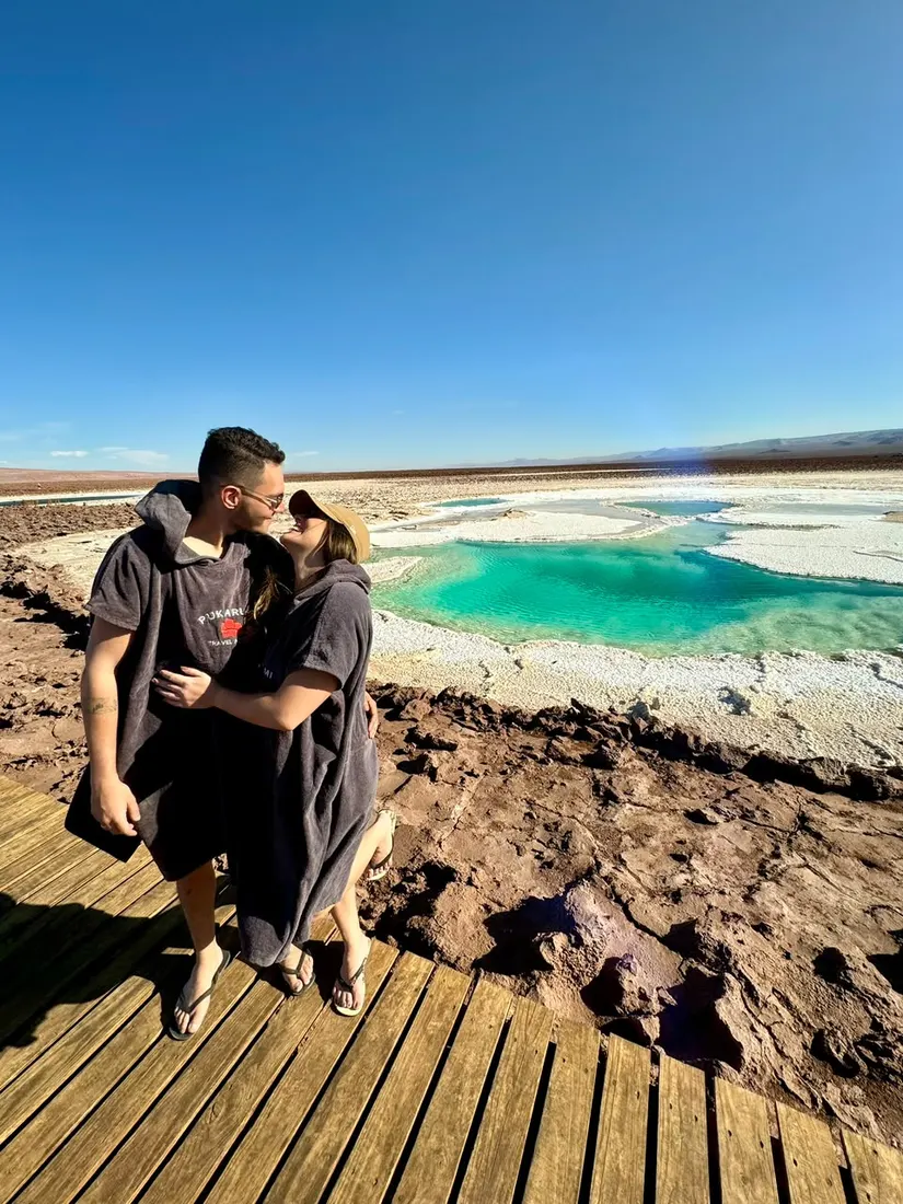 Minca e Jo&atilde;o no Atacama